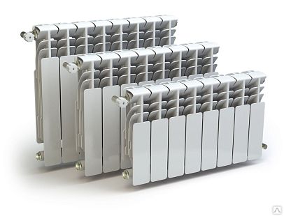 Радиатор алюминиевый THERMA Q1 500/80 4 секции 500 Вт(1223456)
